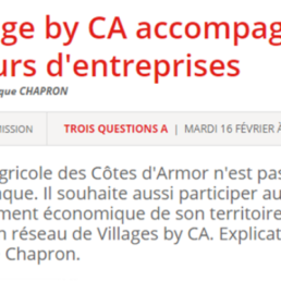 Le Village by CA accompagne les créateurs d'entreprises
